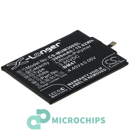 Аккумулятор для Xiaomi Redmi 3, 3S, 3X, 3 Pro, 4X (BM47) 3900mah