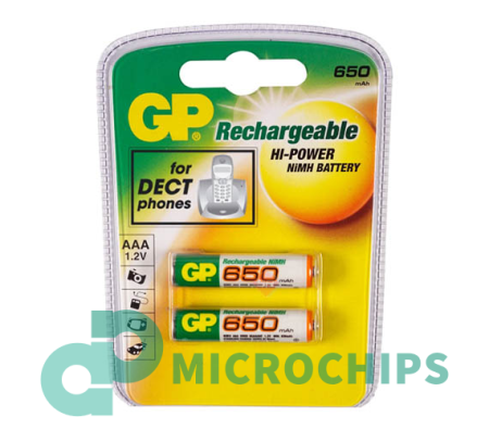 Аккумулятор GP AAA (NiMH, 650mAh) 4BP Аккумулятор GP AAA (NiMH, 650mAh) 4BP