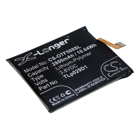Аккумулятор для Alcatel 5052D 3, 5034D 3L, 5086D 5, 3X 2019 2800mAh