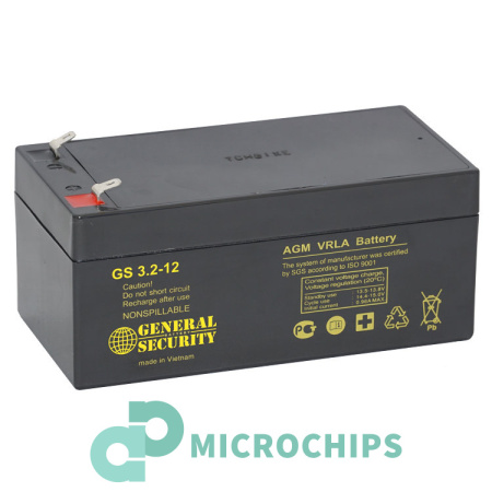 Аккумулятор General Security GS 3.2-12 (AGM, 3.2Ah)