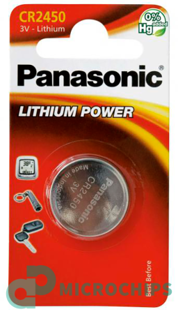 Купить Батарейка Panasonic Lithium Power CR2450 1BP Батарейка Panasonic Lithium Power CR2450 1BP
