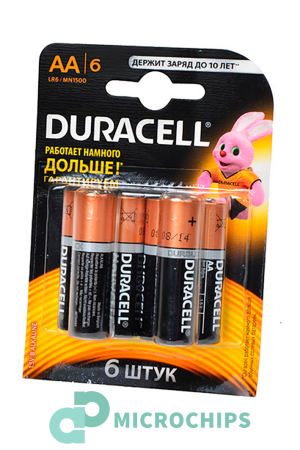 Батарейка Duracell LR6/AA (MN1500) 6BP