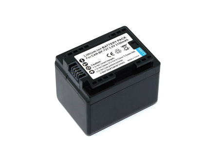 Аккумулятор BP-727 для видеокамеры Canon LEGRIA HF M50, 3.6В, 3150мАч