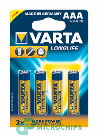 Купить Батарейка VARTA Longlife LR03/AAA 4BP Батарейка VARTA Longlife LR03/AAA 4BP