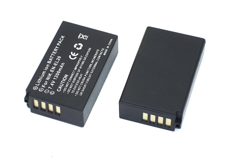 Аккумулятор EN-EL20 для фотоаппарата Nikon 1 J1, 1 J2, 1 J3, 7.4В, 1200мАч, Li-ion