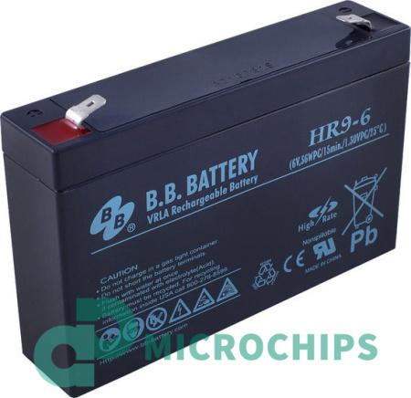 Аккумулятор B.B. Battery HR 9-6 (AGM, 8Ah)