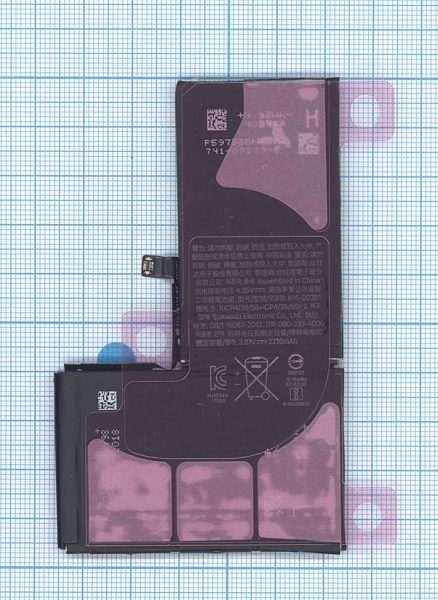 Аккумулятор для Apple iPhone X 3.81V 10.35Wh