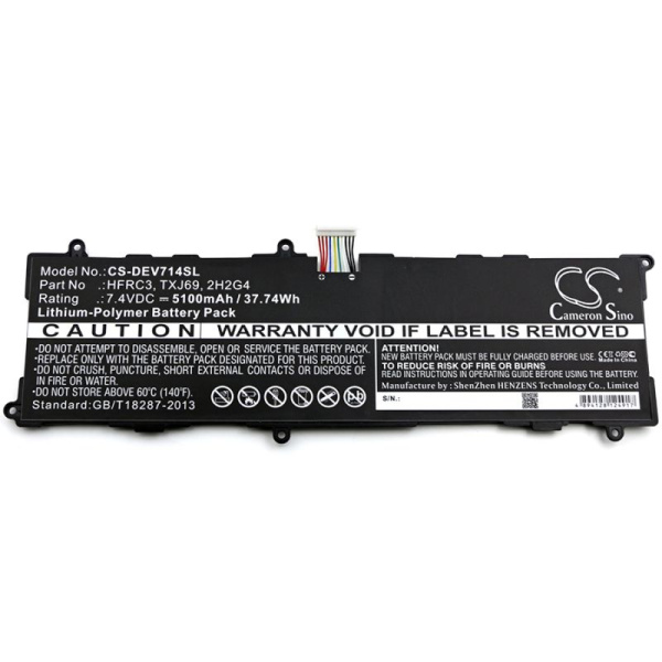 Аккумулятор для Dell Venue 11 Pro 7140 5100mAh