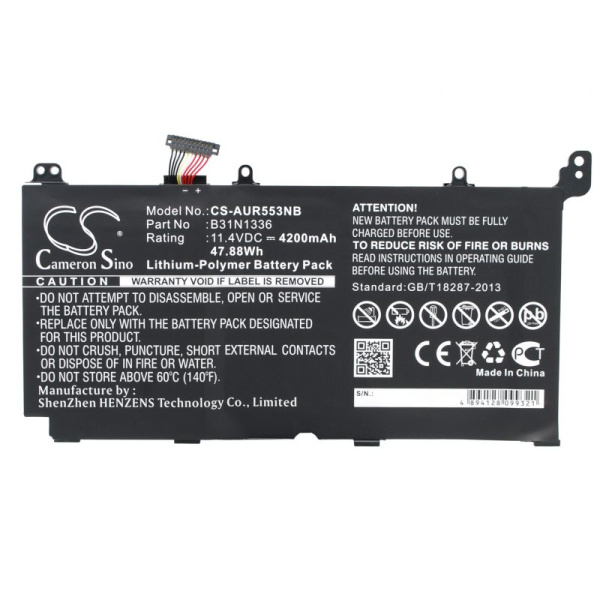 Купить Аккумулятор для ноутбуков Asus K551, R551, S551, V551 (B31N1336) 4200mah Аккумулятор для ноутбуков Asus K551, R551, S551, V551 (B31N1336) 4200mah