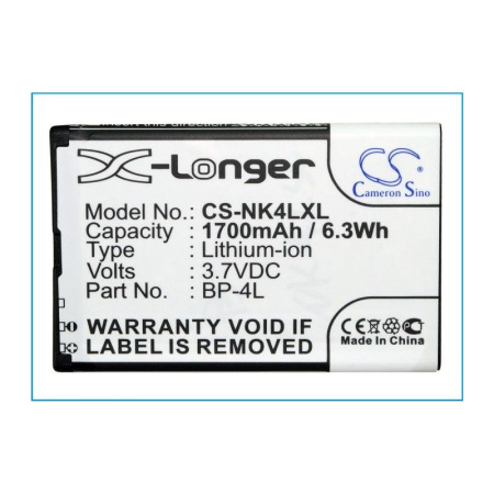 Аккумулятор для Nokia BP-4L 1700mah