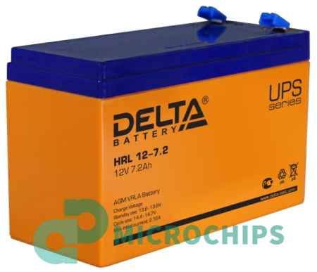 Купить Аккумулятор Delta HRL 12-7.2 (AGM, 7.2Ah) Аккумулятор Delta HRL 12-7.2 (AGM, 7.2Ah)