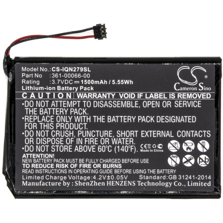 Аккумулятор для Garmin Dezl 760LMT, Nuvi 2639LMT, Nuvi 2797 (361-00066-00) 1500mAh
