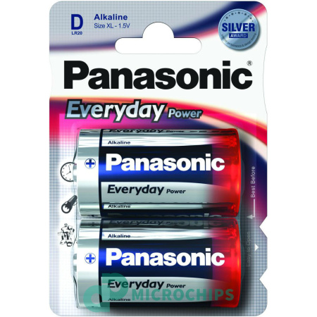 Батарейка Panasonic Everyday Power LR20/D 2BP