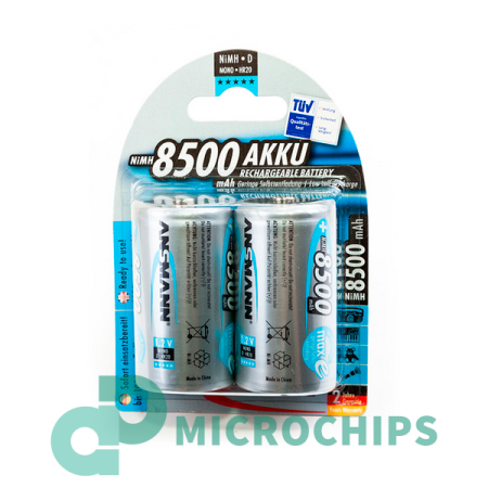 Аккумулятор Ansmann D-8500 HR 33/62 (NiMH, 8500mAh) 2BP