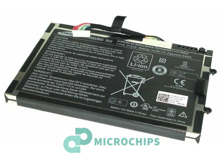 Аккумулятор (батарея) PT6V8 для ноутбука Dell Alienware M11X, M13X, 4250mAh, 14.4V (оригинал)