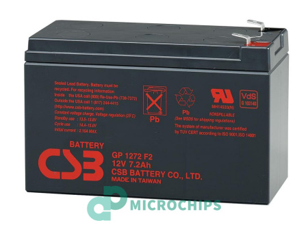 Купить Аккумулятор CSB GP1272 F2 (AGM, 7Ah) Аккумулятор CSB GP1272 F2 (AGM, 7Ah)