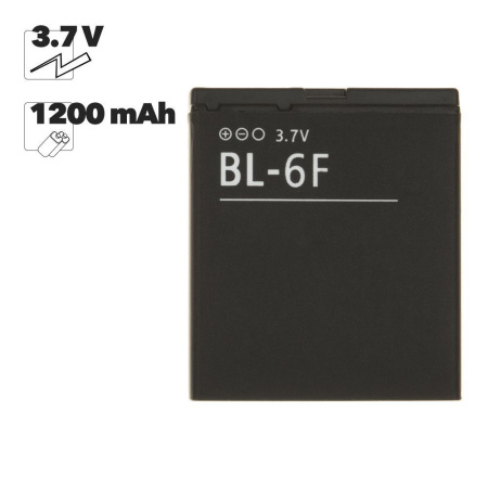 Аккумулятор BL-6F для Nokia N95 8G, 1200мАч (EURO 2:2)