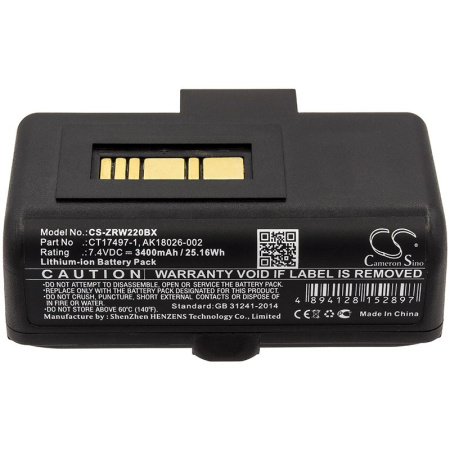 Купить Аккумулятор для Zebra RW220, RW320 3400mAh Аккумулятор для Zebra RW220, RW320 3400mAh