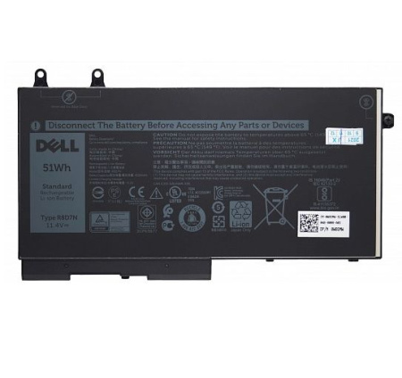 Аккумулятор (батарея) R8D7N для ноутбука Dell Latitude 5400, 5500, Precision 3540, 3550, Inspiron 7590, 4255mAh, 11.4V