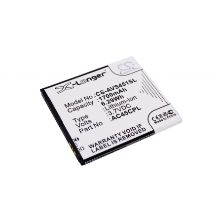 Аккумулятор для Archos 45c Platinum, Highscreen Zera S rev. S 1700mah