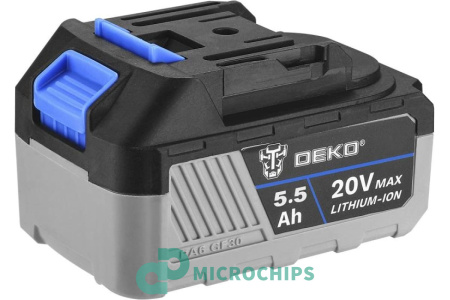 Купить Аккумулятор DEKO BL1860B (Li-ion, 5500mAh, 20V) Аккумулятор DEKO BL1860B (Li-ion, 5500mAh, 20V)