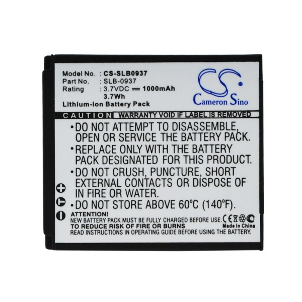 Аккумулятор для Samsung Digimax i8, L730 (SLB-0937) 1000mAh