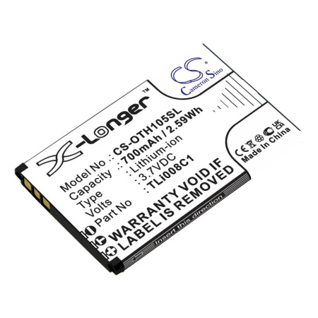 Аккумулятор для Alcatel OneTouch 1054 (TLi008C1) 700mah