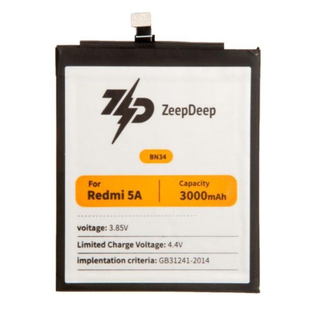 Аккумулятор ZeepDeep ASIA (BN34) для Xiaomi Redmi 5A