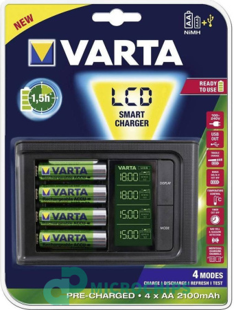 Зарядное устройство Varta LCD Smart Changer (NiCd/NiMH)