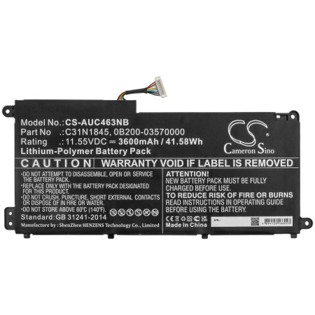 Купить Аккумулятор для Asus Chromebook C436FA (C31N1845) 3600mAh Аккумулятор для Asus Chromebook C436FA (C31N1845) 3600mAh