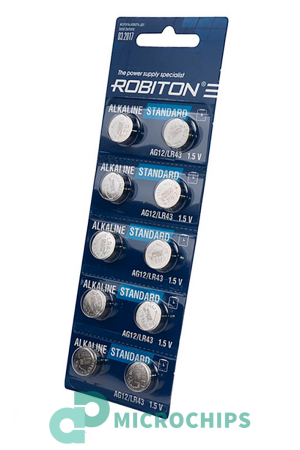 Купить Батарейка Robiton AG12/LR43 10BP Батарейка Robiton AG12/LR43 10BP