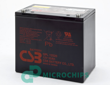 Аккумулятор CSB GPL12520 (AGM, 52Ah)