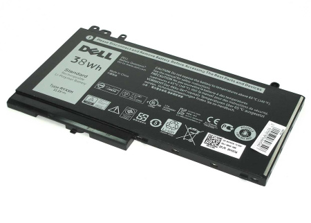 Аккумулятор (батарея) для ноутбука RYXXH для ноутбука Dell Latitude E5250 3400mAh, 11.1V, черный (оригинал)