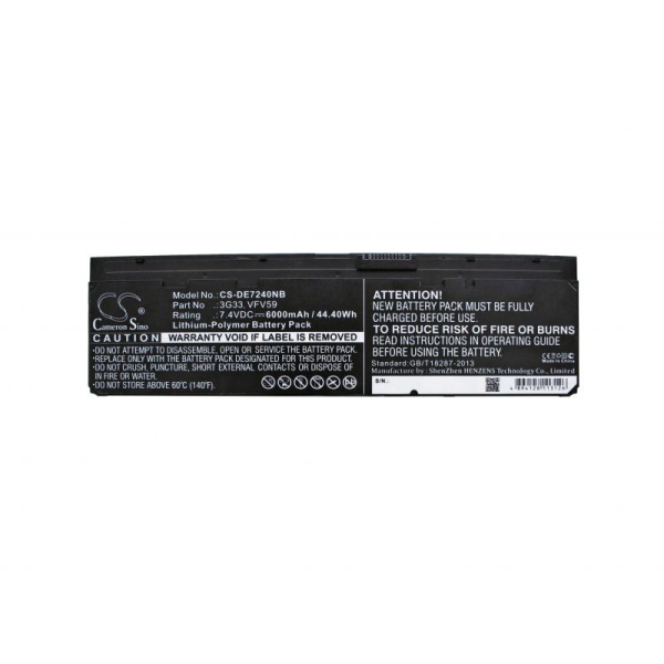 Аккумулятор для Dell Latitude E7240 12.5, Latitude 12 7000 (VFV59) 6000mAh