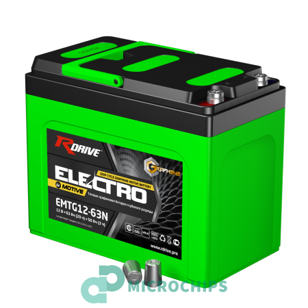 Тяговый аккумулятор RDrive Electro Motive EMTG12-63N (GEL, 63Ah, 12V)