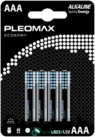Батарейка Samsung Pleomax Economy LR03/AAA 4BP