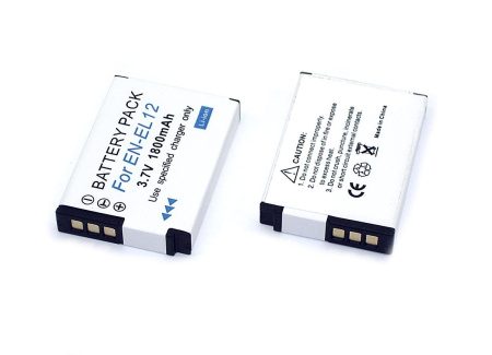 Аккумулятор EN-EL12 для фотоаппарата Nikon Cooplix A900, 3.7В, 1400мАч