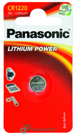 Батарейка Panasonic CR1220 Lithium Power 1BP