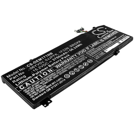 Аккумулятор для Dell Alienware M15 (2018), ALIENWARE M17 (2019) 3700mAh
