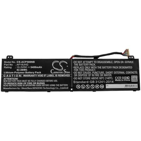 Купить Аккумулятор для Acer ConceptD 7 CN715-71, ConceptD 7 Pro CN715-71P серии (AP18JHQ) 5400mAh Аккумулятор для Acer ConceptD 7 CN715-71, ConceptD 7 Pro CN715-71P серии (AP18JHQ) 5400mAh