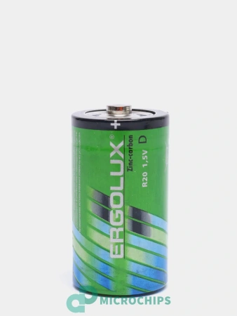 Батарейка Ergolux R20/D 2S