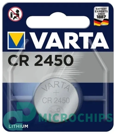 Батарейка Varta Electronics CR2450 1BP
