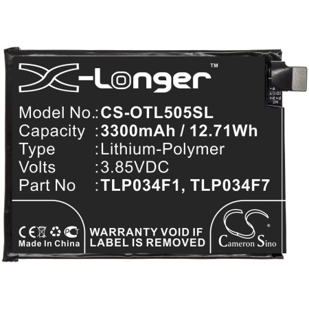 Аккумулятор для Alcatel 3, 3L 5039D 2019 (TLP034F1) 3300mah