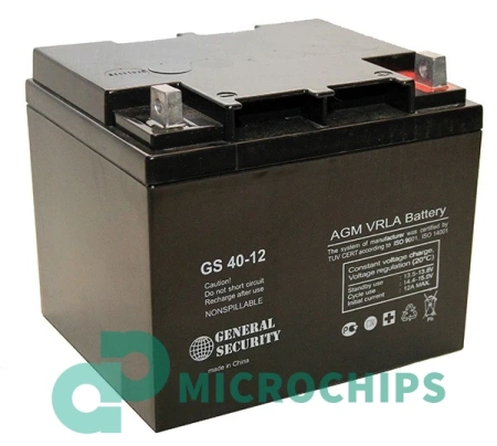 Купить Аккумулятор General Security GS 40-12 (AGM, 40Ah) Аккумулятор General Security GS 40-12 (AGM, 40Ah)