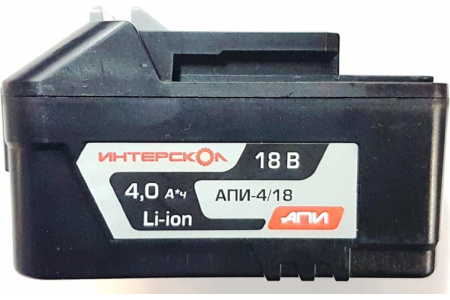 Купить Аккумулятор Интерскол АПИ-4/18 (Li-ion, 4000mAh, 18V) Аккумулятор Интерскол АПИ-4/18 (Li-ion, 4000mAh, 18V)