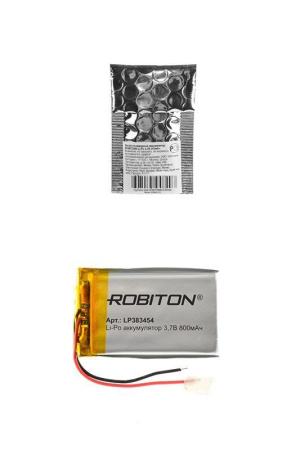 Аккумулятор Robiton 383454 (Li-Pol, 800mAh, 3.7V)