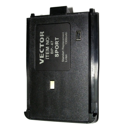 Аккумулятор Vector BP-47 для радиостанций (Li-ion, 1300mAh, 7.2V)
