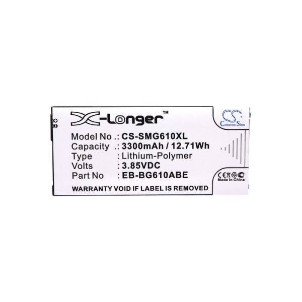 Аккумулятор для Samsung Galaxy J4 (2018), J6+ (2018), J7 Prime, On7 Prime (2018) (EB-BG610ABA) 3300mAh