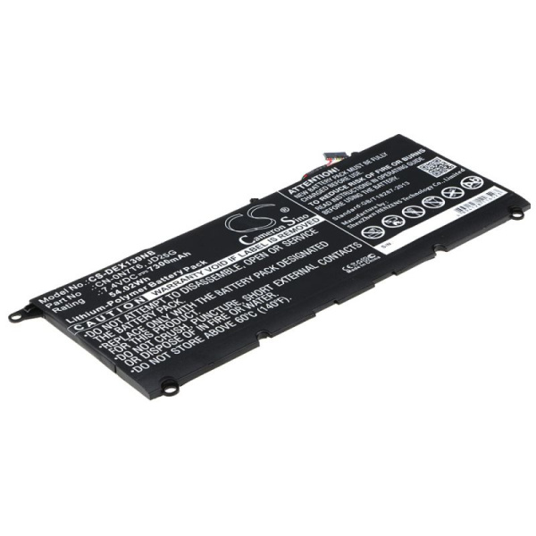 Аккумулятор для Dell XPS 13 Ultrabook (9343, 9350, 9360) 7300mAh