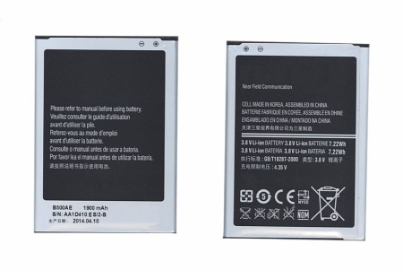 Купить Аккумулятор B500AE для Samsung Galaxy S4 Mini GT-I9190, 3.8В 7.22Wh Аккумулятор B500AE для Samsung Galaxy S4 Mini GT-I9190, 3.8В 7.22Wh